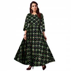 Jaipuri Printed Rayon Dress 
