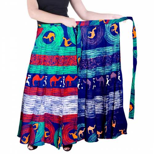  Multicolor Cotton Skirt by Mudrika Fashions