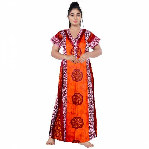Printed Long Nightgown