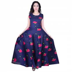 Printed Maxi Long Gown Dress