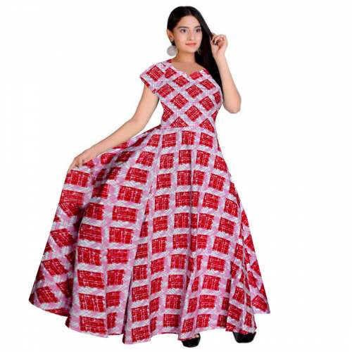 Printed Midi Gown