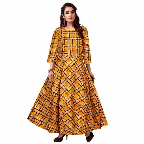 Rayon Fit and Flare Maxi Gown