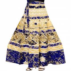 Women Printed Regular Multicolor Cotton Skirt