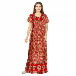 Women Pure Cotton Long Nighty