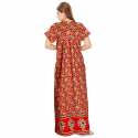 Women Pure Cotton Long Nighty thumb 1