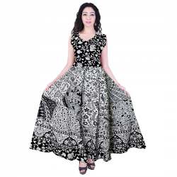 Women's Cotton A-Line Maxi Dress