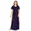 Women's Cotton Printed Maxi Nightgown