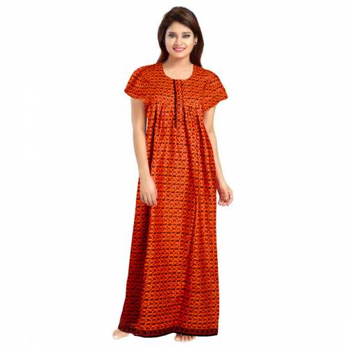 Cotton printed nighty 2025 gown