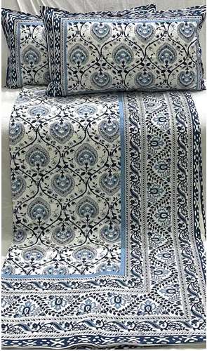 	multicolor King cotton printed Bedsheet 