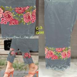 Embroidery  cigarette pant by royalry