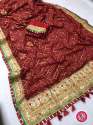 Georgette Bandhani Saree thumb 1