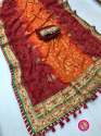 Georgette Bandhani Saree thumb 4