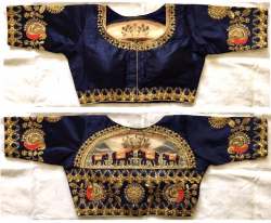 Malbari Silk Handwork Blouse