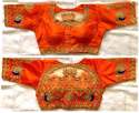 Malbari Silk Handwork Blouse thumb 3