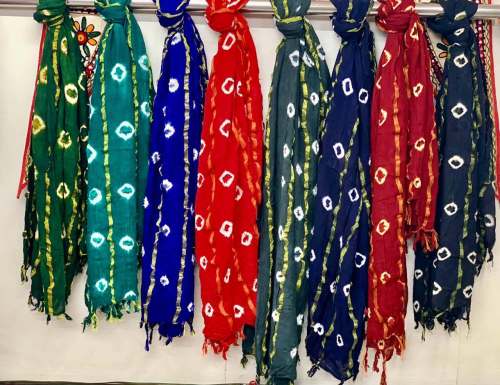 Pure Cotton Bandhani Dupatta