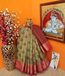 Designer Kora Muslin Saree 