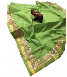 Party wear Pista Gotta Patti Saree 