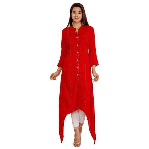 Janki Textorium Cotton Straight Kurti by Janki Textorium