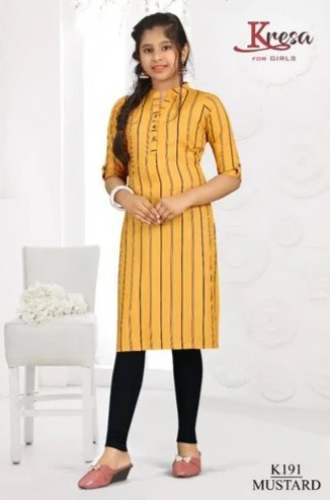 Kids Rayon Formal Kurtis by Krishti Creation