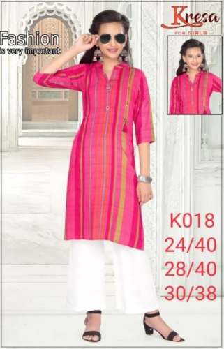 Kids Rayon Printed Kurtis by Krishti Creation