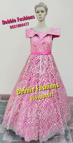 Embroidered Bridal wedding Gown  by Debbie Fashions