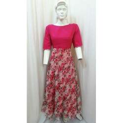 Party wear Floral Printed Ladies Gown 