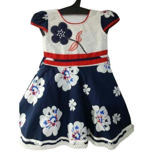 Printed cotton frock for girls by My Little Star