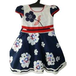 Printed cotton frock for girls