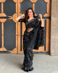 Exclusive Black Color  Net Saree