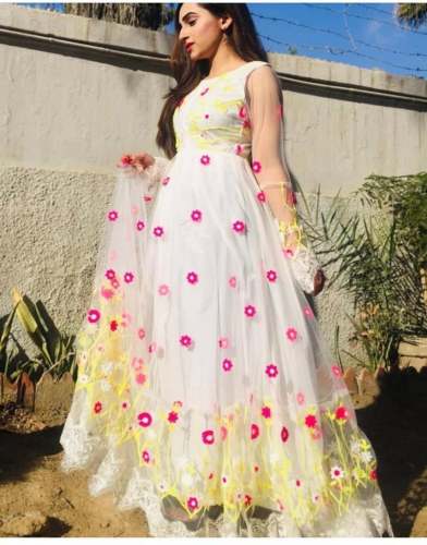 Party wear Net Gown