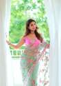 Stylish Nylon Butterfly Net Saree thumb 3