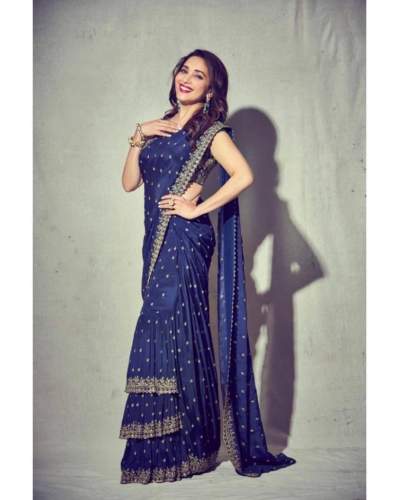 Wedding wear Mirror work saree