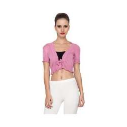 Fancy Designer jacket style Crop Top 