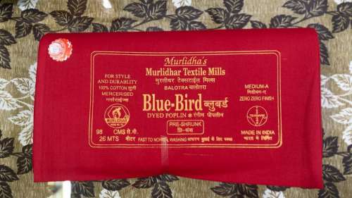 Bluebird - Dyed Poplin by Murlidhar Textiles Mills