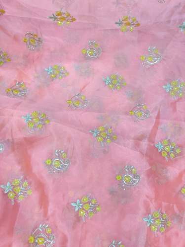 Embroidered Organza Fabric 