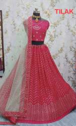 TILAK Presents Semi Stitched Georgette Lehenga 