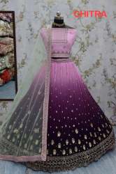 Trending Sheded Color Heavy Silk Lehenga by CHITRA