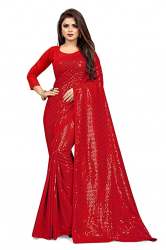 Buy Vichitra Silk Sequence Saree By Taboody Empire