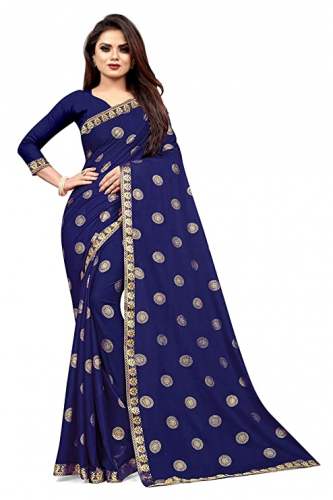 Get Lycra Foil Print Saree By Taboody Empire