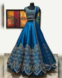 Cording Embroidery Work Lehenga