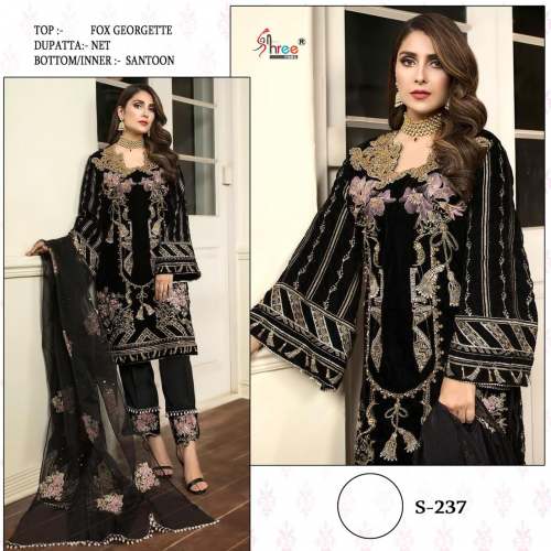 Georgette with Heavy Embroidery Work