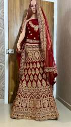 Velvet Bridal Lehenga