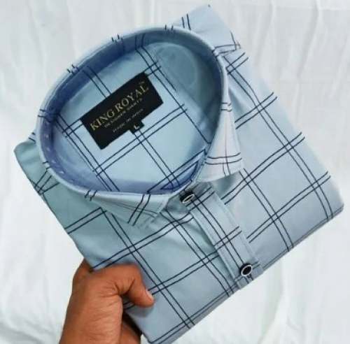 Formal Wear Special Checks Pattern Shirt  by King Royal Shirt