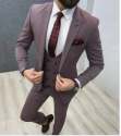 Mens Cotton Party Wear Three Piece Suit thumb 1