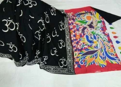 Trendy and Traditional Bagru Print Saree  by Trendy N Traditional Creations
