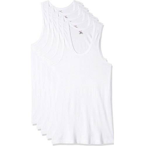 Mens Rupa White Cotton Vest  by Diwang Undergarments