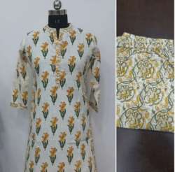 Ladies Printed Straight Kurti by M S Designer