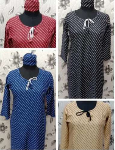 M S Designer Printed Rayon Kurti