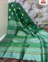 Plain Golden Border Silk Saree thumb 10