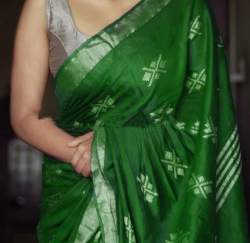 Spun Silk Saree by M N Silk Handloom